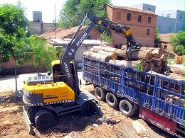 宝鼎轮式挖掘机抓木机厂家热销型号BD95W-9A-高效回报
