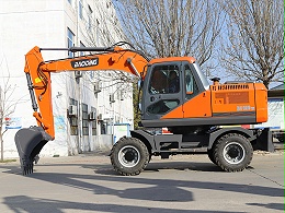 宝鼎BD150W轮式挖掘机扬帆出海，赢得国际认可