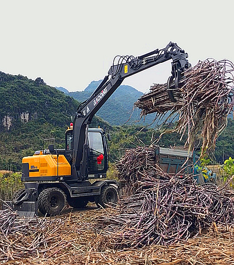 宝鼎轮式95-7多功能抓料机产品工作参数