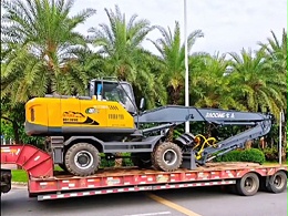 园林工程专用机型，宝鼎加长臂抓木机轻松处理高空树冠