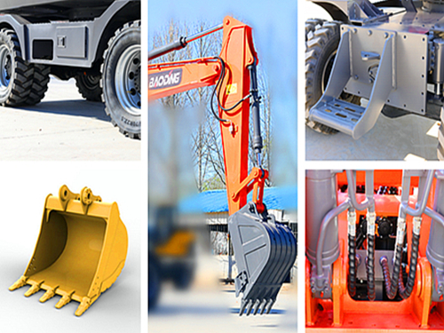 宝鼎150轮式挖掘机采用高强度材质生产加固设计