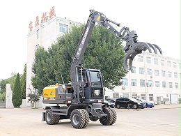 液压碟刹无气路，宝鼎110H轮式抓木机故障更少更省心