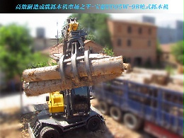 高效耐造成就抓木机市场之王-宝鼎BD95W-9B轮式抓木机