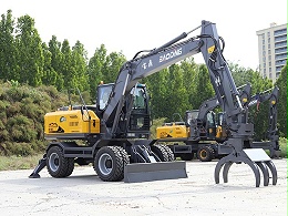 强劲高效，宝鼎BD125S轮式抓木机工况全能手