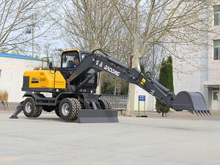 宝鼎BD95W型号轮胎式挖掘机