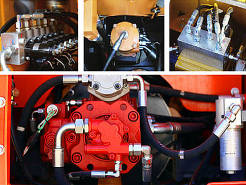 宝鼎轮式150抓木机采用进口液压系统
