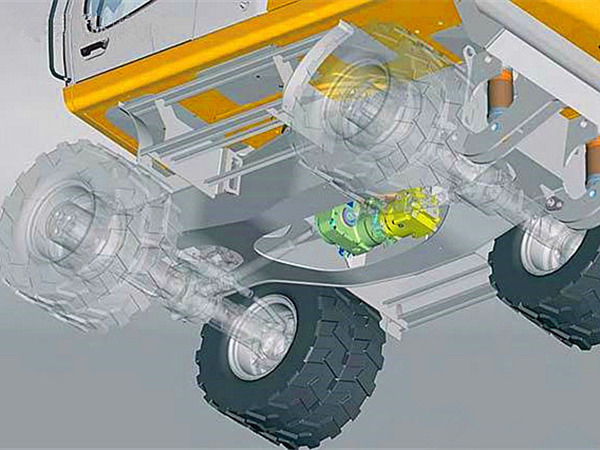 轮式挖掘机液压驱动