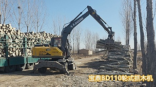 宝鼎BD110E轮式抓木机产品介绍
