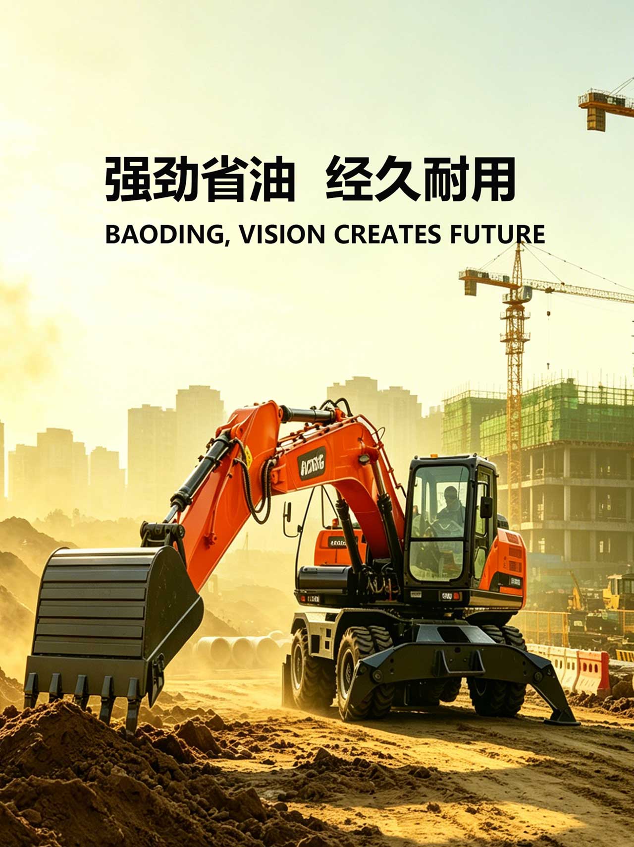 宝鼎BD150W轮式挖掘机