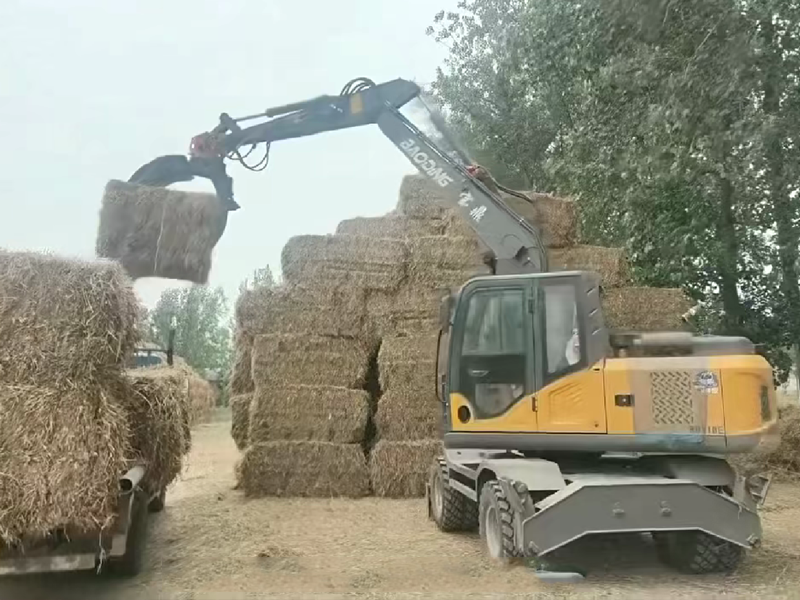 宝鼎110加长臂抓木机