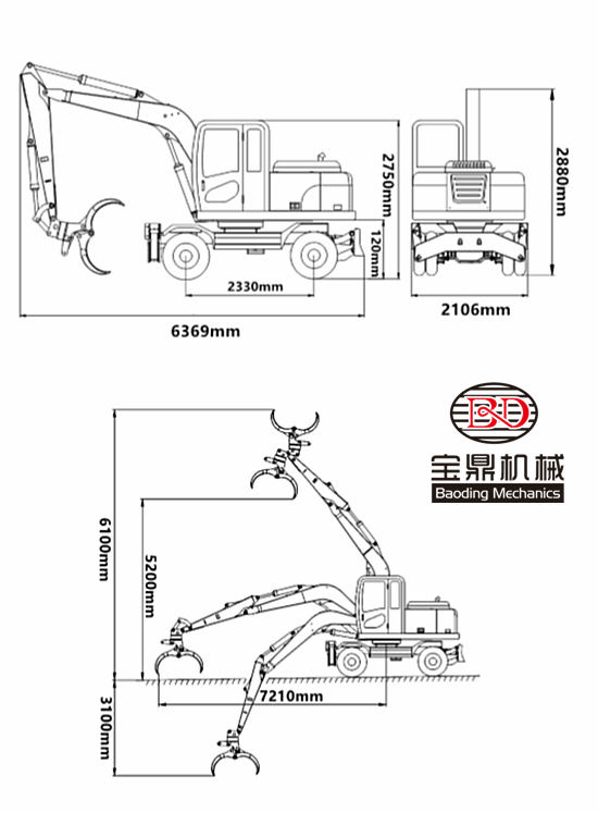 宝鼎BD95W-9A工作参数图