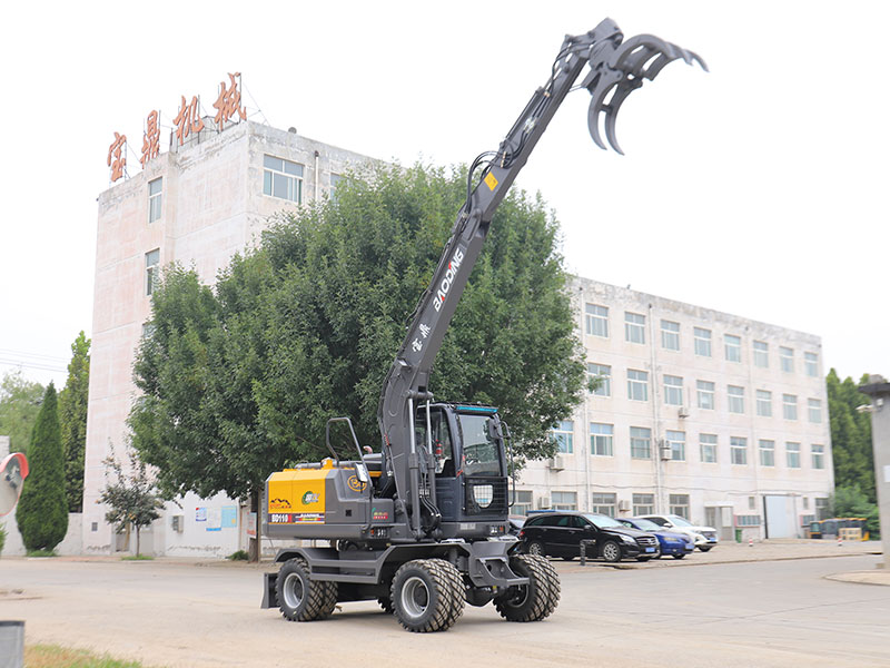 宝鼎 110H 轮式抓木机：重载作业硬核利器