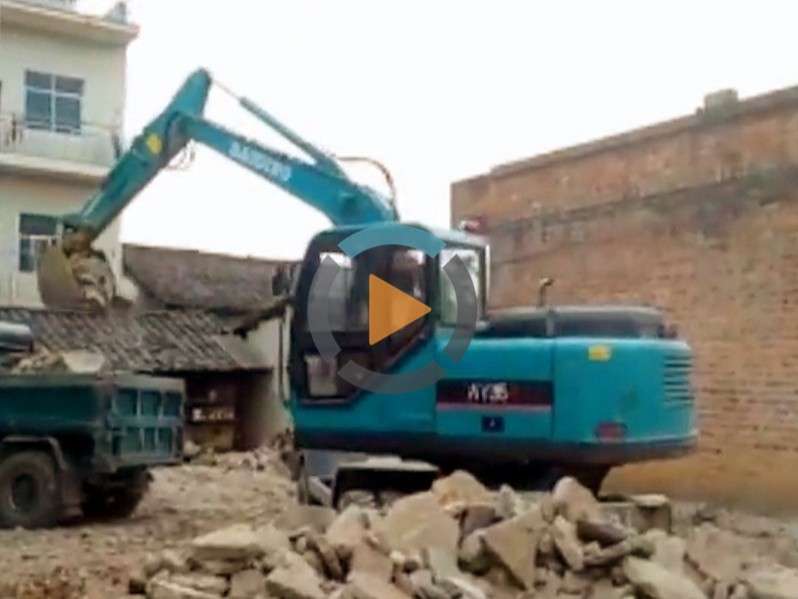 宝鼎95轮式小挖掘机装车视频展示湖南轮式挖掘机