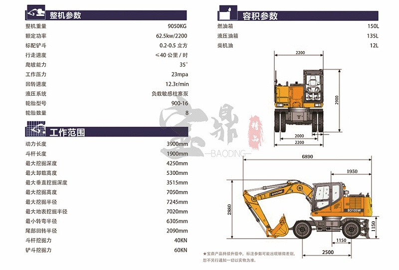 105抓木机参数